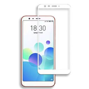 Захисне скло 2.5D на весь екран для Meizu M8C колір Білий