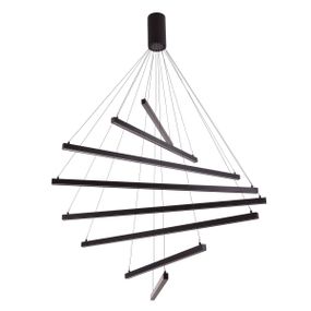 Люстра лофт подвесная LED 96W WW BK (BL-833S/8)