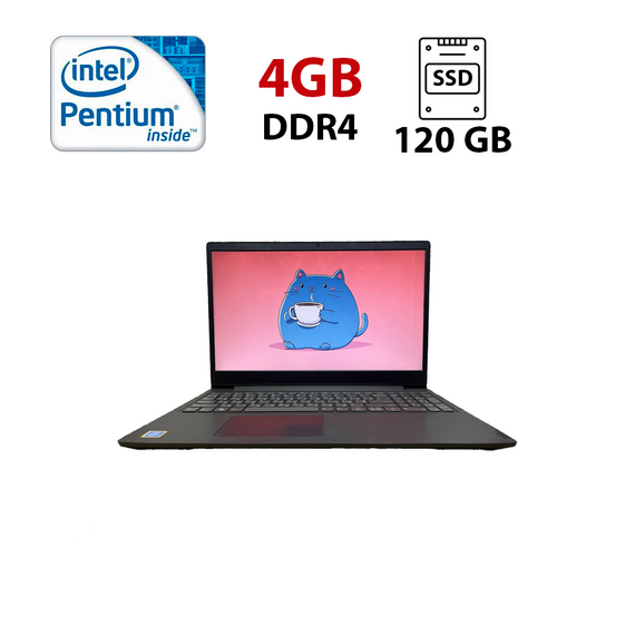 Ноутбук Б-клас Lenovo IdeaPad S145-15IWL / 15.6" (1366x768) TN / Intel Pentium Gold 5405U (2 (4) ядра по 2.3 GHz) / 4 GB DDR4 / 120 GB SSD / Intel UHD Graphics / WebCam б/в