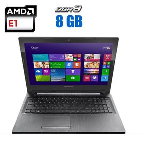 Ноутбук Б-класс Lenovo G50-45 / 15.6" (1366x768) TN / AMD E1-6010 (2 ядра по 1.35 GHz) / 8 GB DDR3 / 120 GB SSD / AMD Radeon R2 Graphics / WebCam б/у