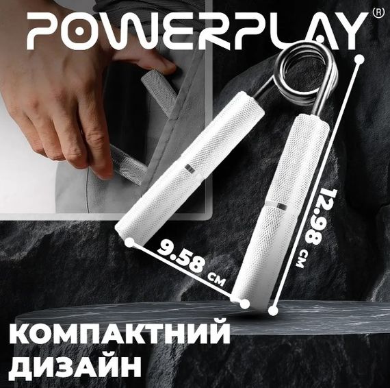 Еспандер-ножиці алюмінієвий PowerPlay 4322 (112 кг) Hand Grip Срібний (PP_4322_112kg) | Зображення 4