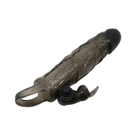 Насадка на член - Brave Man Vibrating Penis Sleeve 5,91" Black sexstyle | Зображення 9
