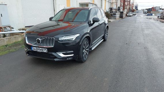 Боковые пороги Shining (2 шт., алюминий) для Volvo XC90 2015- гг | Зображення 8