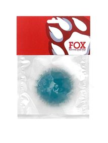 Іграшка для собак ТМ "FOX" "М'яч із шипами" синій, 6 см (із запахом ванілі)
