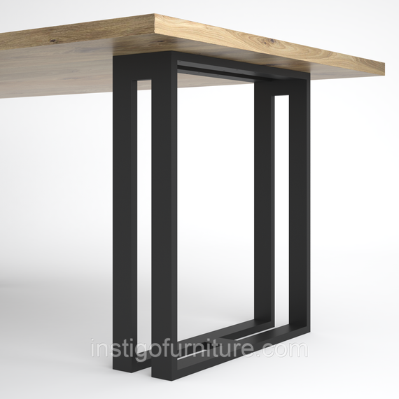 Опора ножка для стола из металла 600×180mm, H=730mm (профильная труба: 60x20mm) | Зображення 4