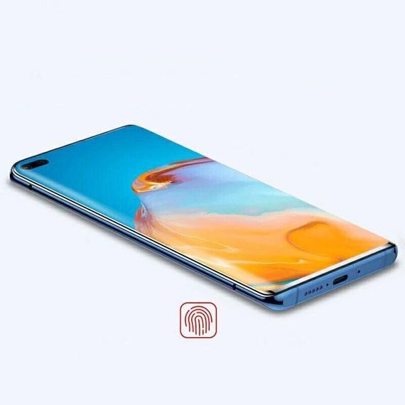 Захисне скло 3D на весь екран для Huawei P40 Pro (з ультрафіолетовим клеєм) | Зображення 1