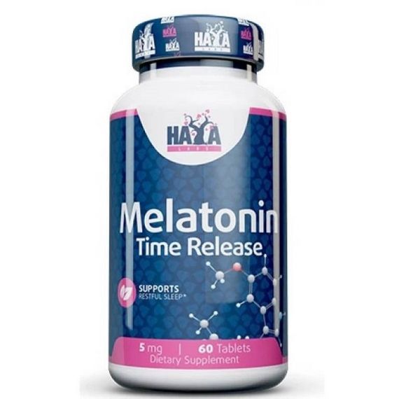 Мелатонін для сну Haya Labs Melatonin (Time Release) 5 mg 60 Tabs