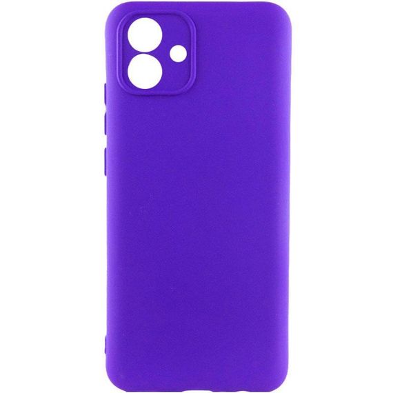 Чохол TPU GETMAN Liquid Silk Full Camera для Samsung Galaxy A05 Синій / Iris