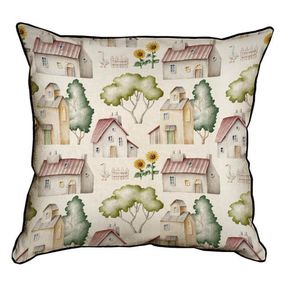 Подушка з мішковини Деревня 45x45 см (45PHB_ERA005)