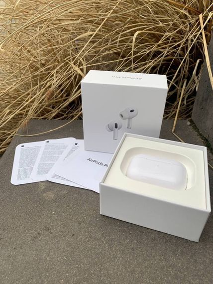 Бездротові навушники Apple AirPods PRO 2 Original series 1:1 з Шумозаглушенням 100% (USB-C) Білі | Зображення 4