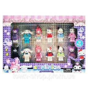 Игровой набор фигурок Персонажи Kuromi 22658, 12 шт, пластик