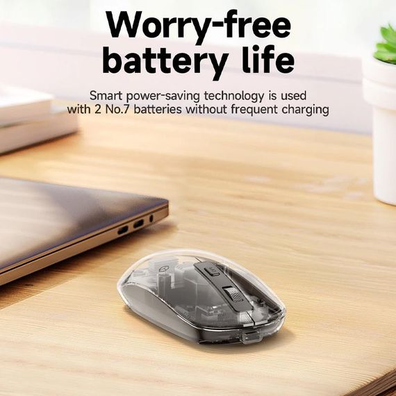 Миша Hoco GM29 Mysterios dual-mode Dark Night Black | Зображення 4