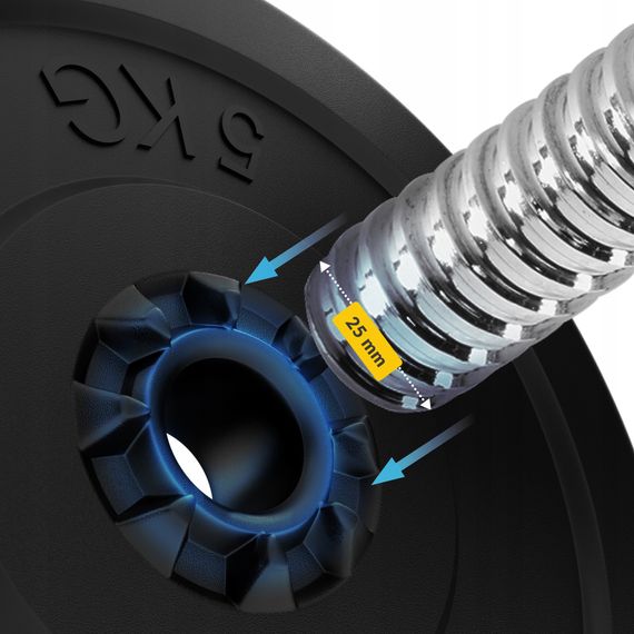 Гриф для штанги прямий 4FIZJO 150 см 25 мм (P-5905973401142) | Зображення 4