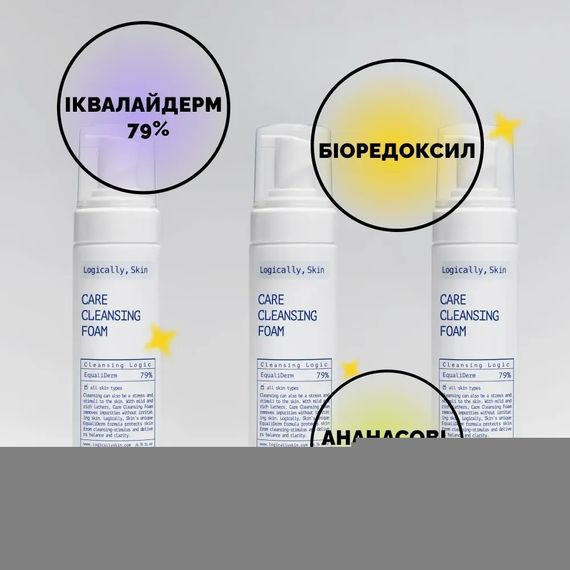 Мягкая очищающая пенка для умывания Logically, Skin Care Cleansing Foam (200 ml) | Зображення 4