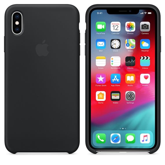 Чехол Apple Silicone Case для iPhone X/Xs Black | Зображення 1