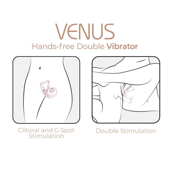Смарт-вібратор для пар Adrien Lastic Venus + APP, подвійний, можна носити під одягом, 10 режимів | Зображення 7