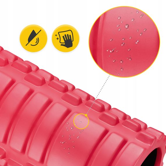 Масажний ролик 4FIZJO 33 x 14 см (валик, роллер) Pink (P-5907739310088) | Зображення 2