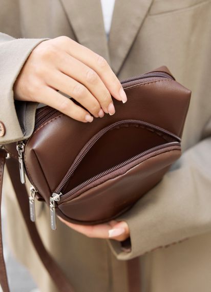 Женская кроссоди сумка бананка Sambag Sofi шоколад 20×18×5 см (88193020) | Зображення 4