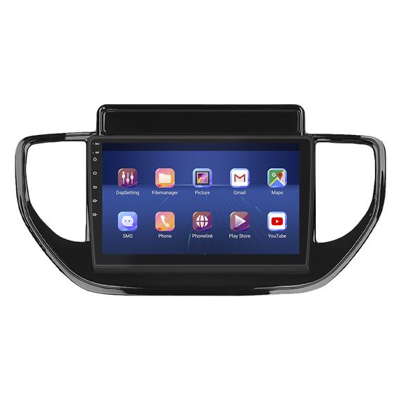 Штатная магнитола Lesko для Hyundai Solaris II Рестайлинг 2020-н.в. экран 9" 6/128Gb 4G Wi-Fi GPS Top | Зображення 1