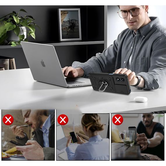 Чохол до мобільного телефона BeCover Military Motorola Moto G04/G04s Black (713062) | Зображення 3