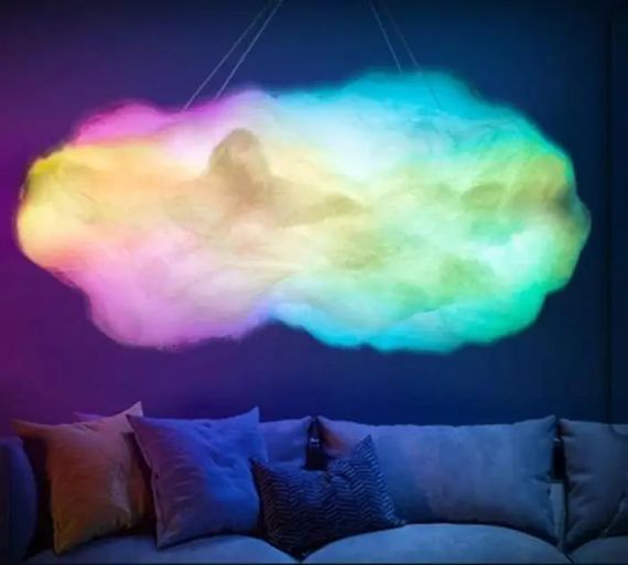 Светильник-облако DIY Cloud Atmosphere Light • Подвесная LED лампа светильник ночник облако с RGB подсветкой | Зображення 2