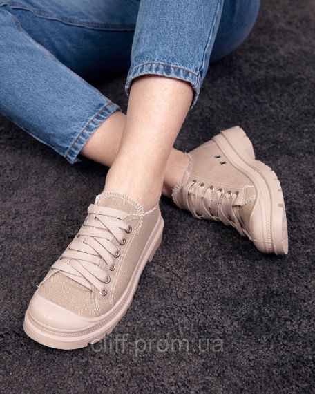 Кеди unisex OSTIN бежеві | Зображення 6