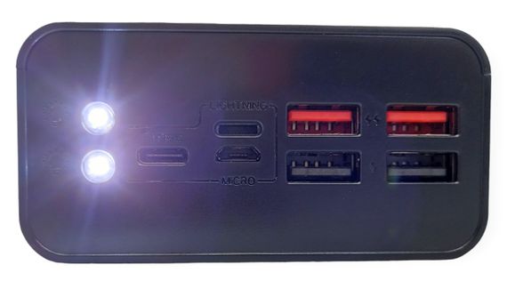 Power Bank 40000 mAh 2 А реальна ємність XO PR124 зарядка зовнішній акумулятор павербанк сертифікований | Зображення 2
