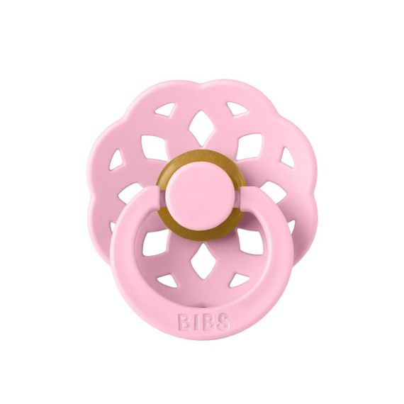 Соска пустушка Bibs 0-6 міс Boheme natural rubber кругла baby pink