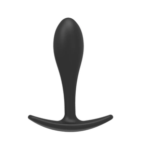 Силіконова анальна втулка Black silicone, розмір М Sex Aura