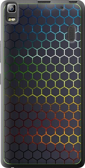 Чехол на Lenovo K3 Note K50-T5 Переливающиеся соты "498u-141-17620"
