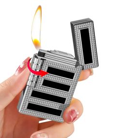Зажигалка С Боковым Барабаном "Side Roller Lighter Silver"