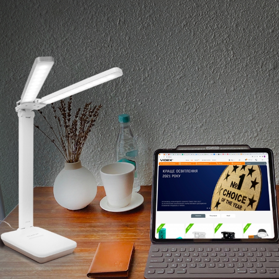 Лампа настільна LED 7W 2700-6000К 220V з акумулятором TLTF-010W Titanum | Зображення 1