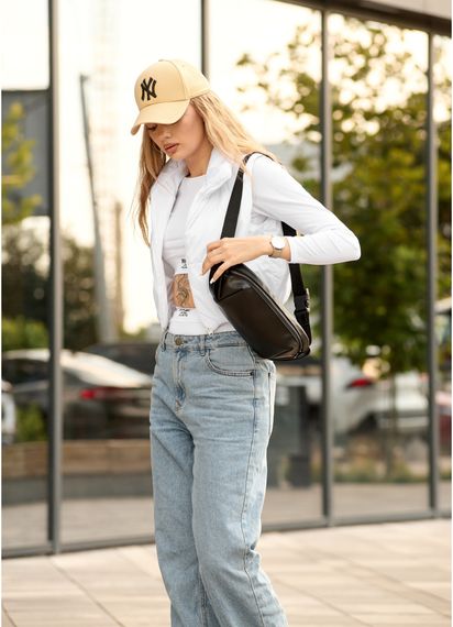 Жіноча сумка бананка Sambag Holster MSH чорна 36 × 14 × 4 см (87119101) | Зображення 5