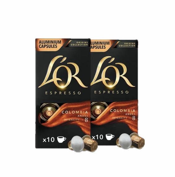 Nespresso капсулы L'OR Espresso Colombia 20 капсул Франция Льор Неспрессо