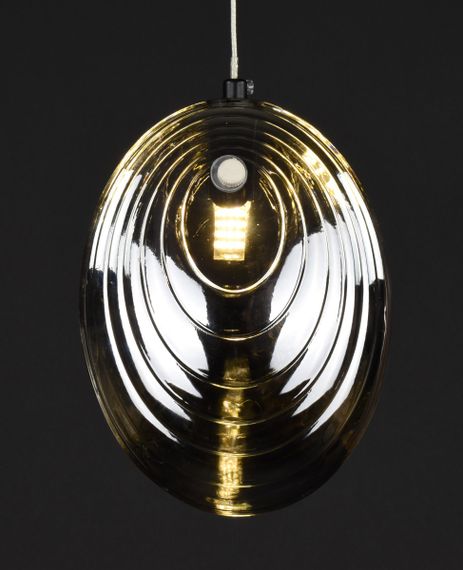 Люстра підвісна на 1 лампочку 27902 Чорний 30-150х15х8 см. | Зображення 5