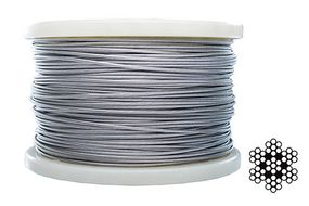 Трос 4 мм DIN 3055 (6х7+1х7) неіржавкий А2 200 м APRO WR-G4N1