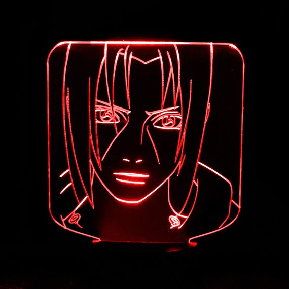 Акриловый светильник-ночник Учиха Итачи 5 красный tty-n001607