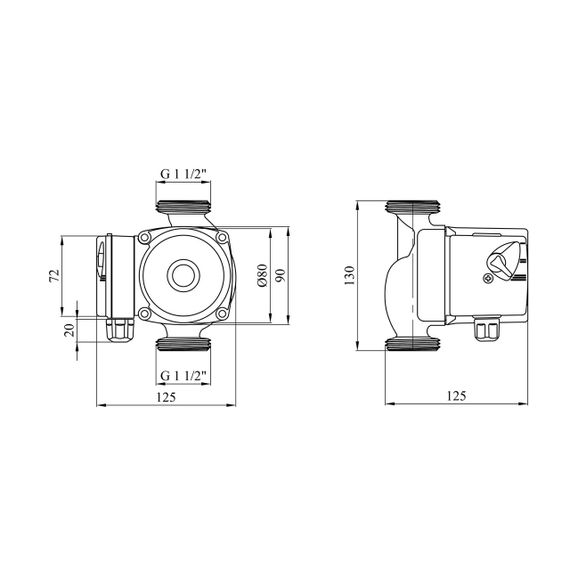 Насос циркуляційний Forwater GPD 25/6-130 (Grundfos) | Зображення 1