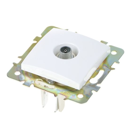 Розетка белая RB-1TV | Зображення 1