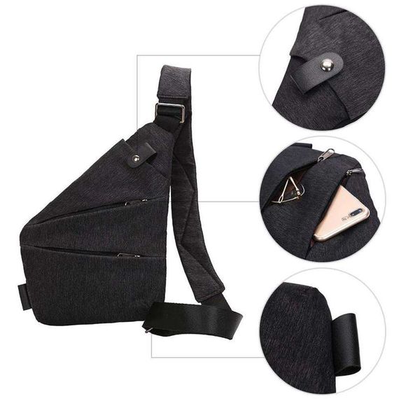 Сумка планшетка мужская Cross Body | Сумка через плечо мессенджер | Сумка мужская планшет DX-161 через плечо | Зображення 8