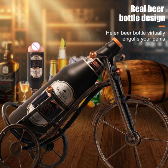 Мастурбато-вагіна пляшка "Sonya Beer Bottle" без вібрації тілесний Sex Aura | Зображення 1