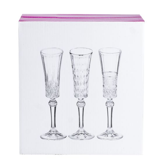 Бокалы для шампанского на высокой ножке 6 штук HP51A | Зображення 2