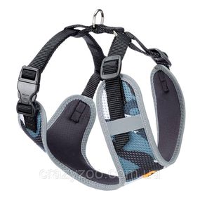 Шлея для собак Ferplast Nikita Fashion P M камуфляж голубой A: 30-43 см B: 38-55 см 1.5 см 75468932