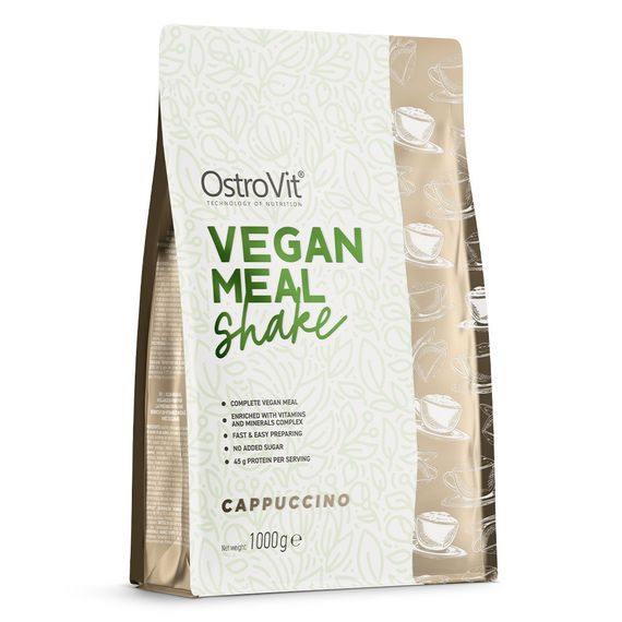 Протеин Ostrovit Vegan Meal Shake 1000 g (Cappuccino)