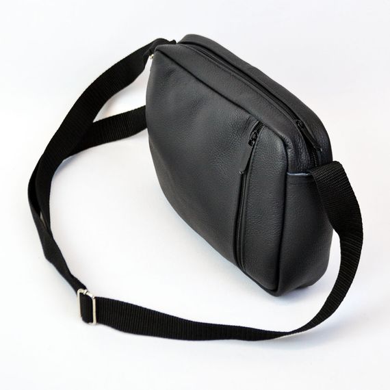 Чоловіча чорна сумка, Органайзери сумка-барсетка через плече, Поштова сумка-месенджер UQ-16 | Зображення 8