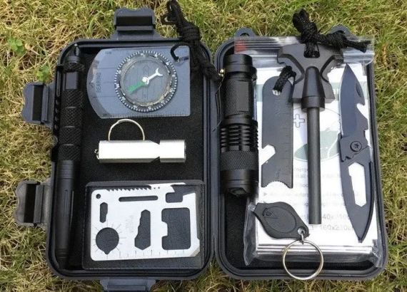 Туристический набор инструментов для выживания 8 предметов