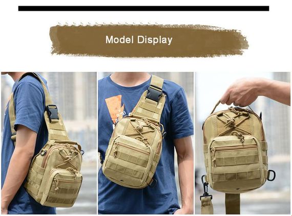 Сумка тактична через плече Smartex 3P Tactical 10 ST-050 army green | Зображення 5