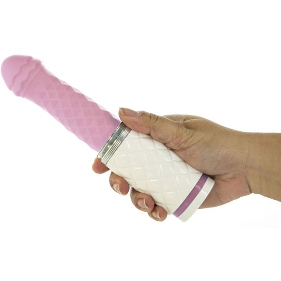 Розкішний вібратор-пульсатор з присоскою Pillow Talk - Feisty Thrusting Vibrator, Pink | Зображення 4