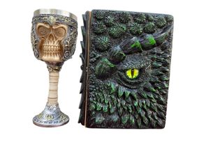 Подарунковий набір Келих 3D Череп у Шоломі та Блокнот 3D «Око Лісового Дракона»