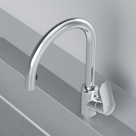 Змішувач для кухні AM.PM Like з витяжним виливом F8012000 | Зображення 5